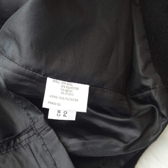 CALVIN KLEIN Double Breasted Winter Jacket sz 2 - Picture 5 of 6